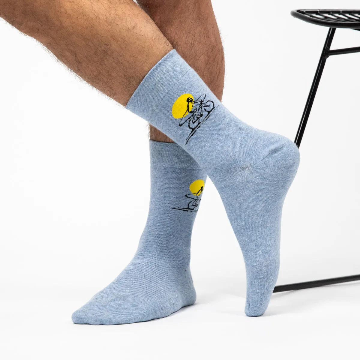 Chaussettes en coton peigné à motifs - Surf sold by Billybelt product image thumbnail 3