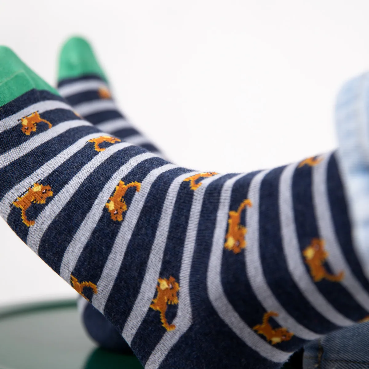 Chaussettes en coton peigné Animaux - Chat sold by Billybelt product image thumbnail 3
