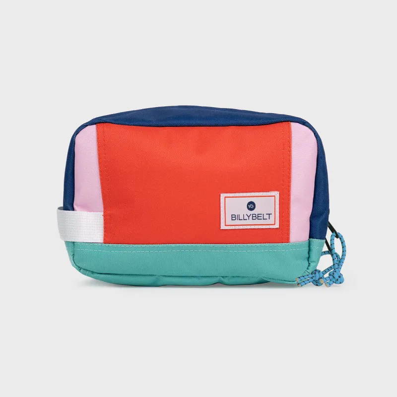 Trousse de toilette en 100% polyester recyclé - Rouge et bleu sold by Billybelt
