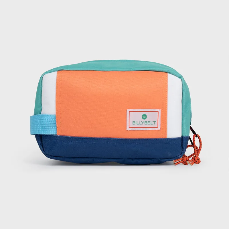 Trousse de toilette en polyester recyclé - Orange et vert sold by Billybelt