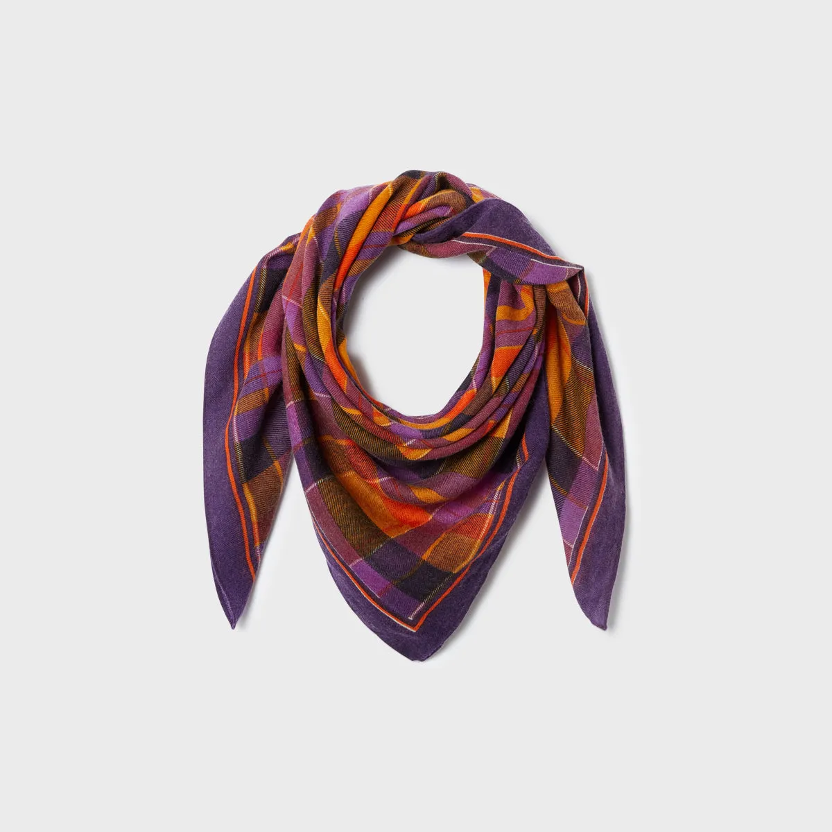 Foulard femme en 100% laine Victoire - Violet et jaune sold by Billybelt product image thumbnail 2