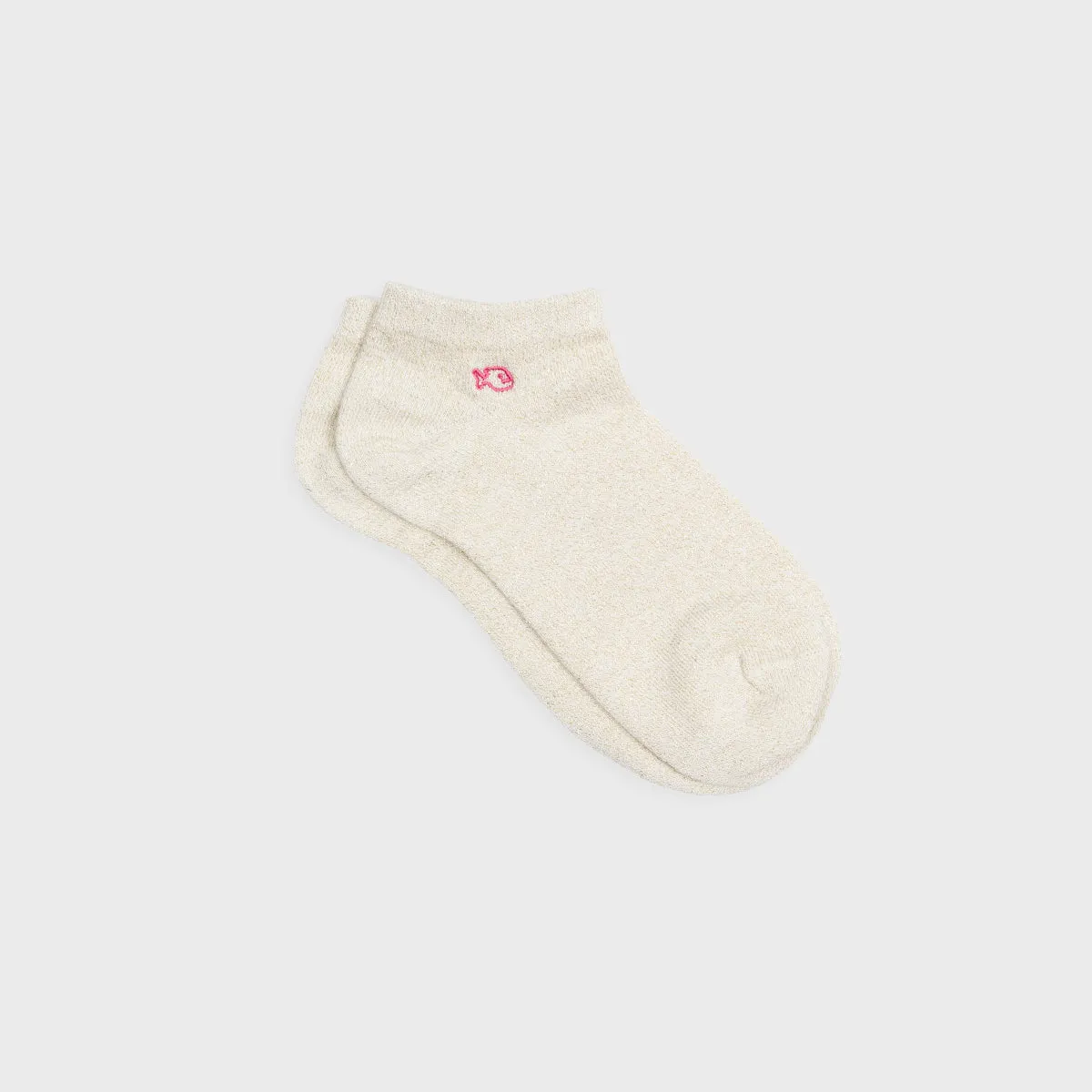 Socquettes pailletées en coton peigné unies - Beige sold by Billybelt product image thumbnail 2