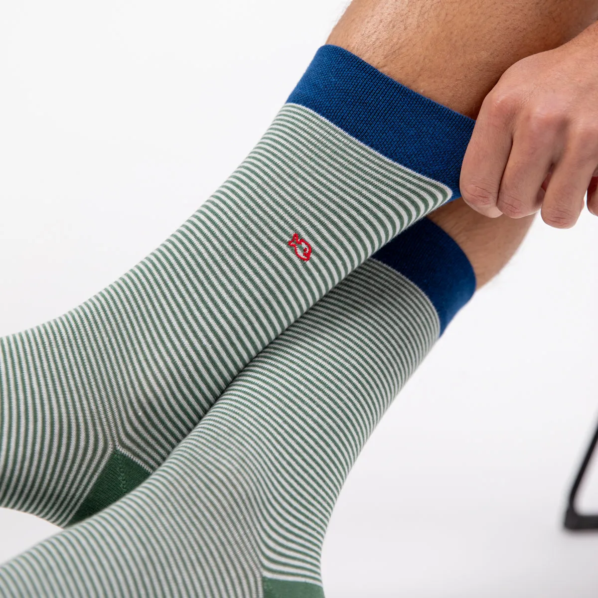 Chaussettes en coton peigné Rayées - Naturelle sold by Billybelt product image thumbnail 4