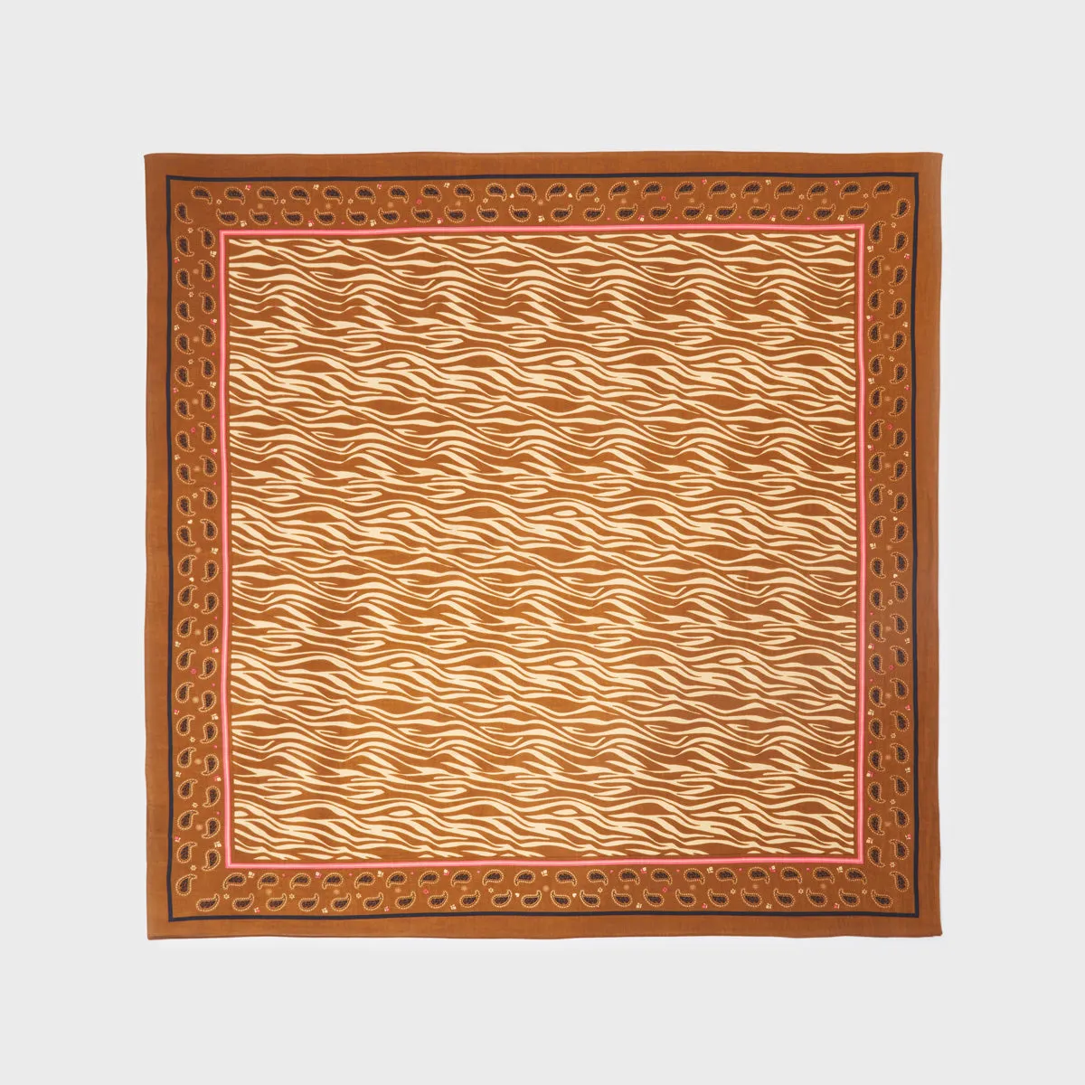 Foulard femme en 100% coton bio Ambre - Marron sold by Billybelt product image thumbnail 4