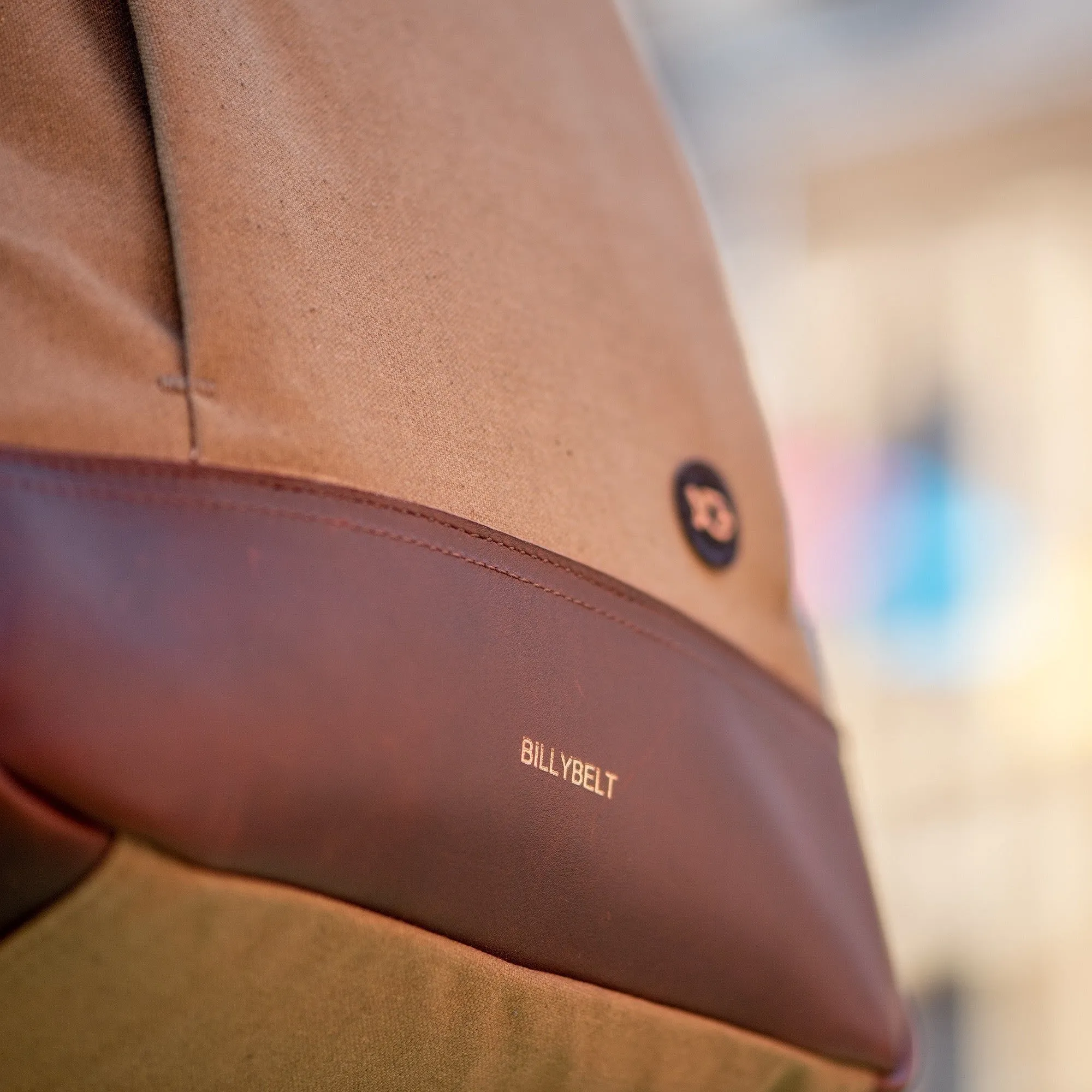 Sac à dos rond en coton déperlant Kaki sold by Billybelt product image thumbnail 3