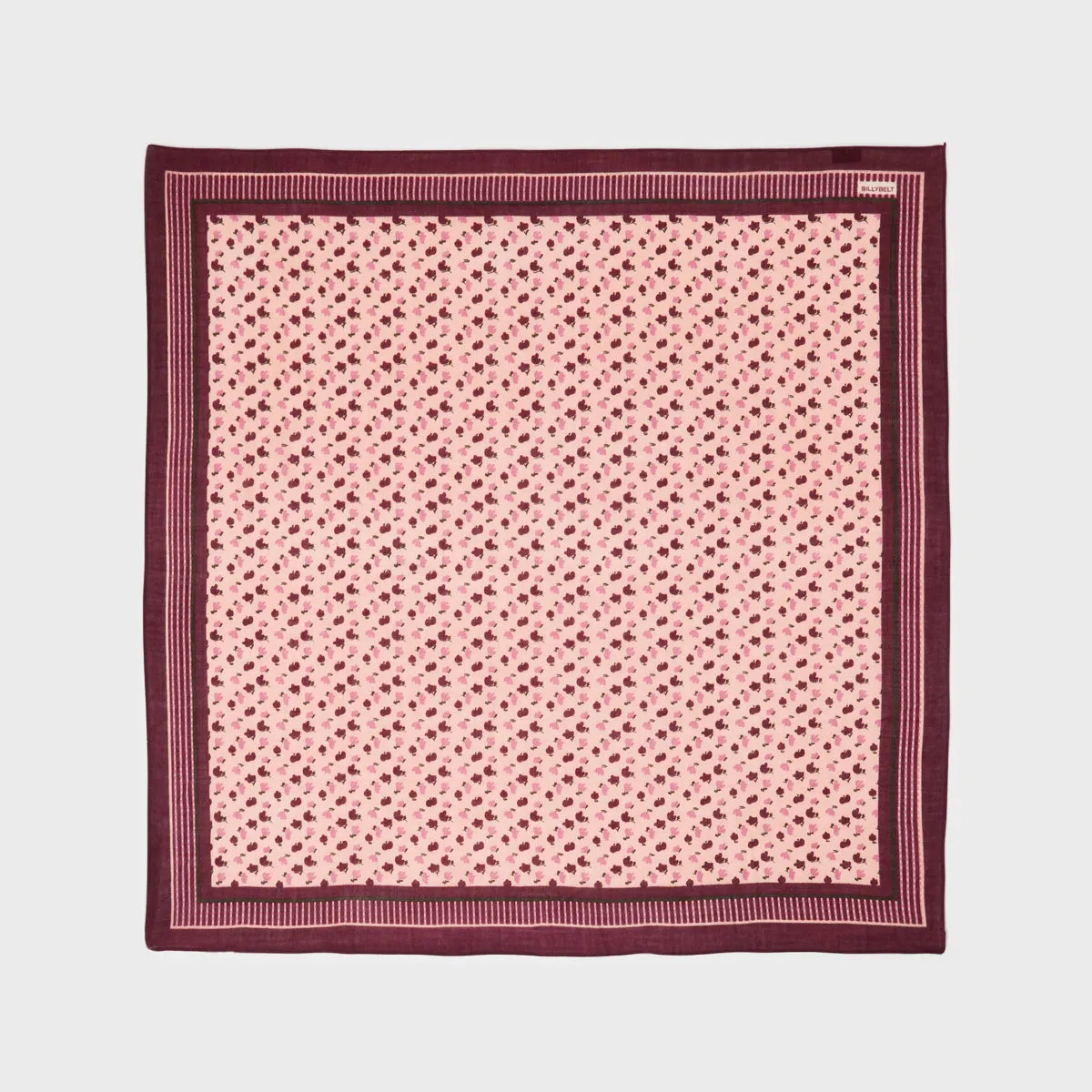 Foulard femme en 100% laine Amélie - Bordeaux et rose pâle sold by Billybelt product image thumbnail 3