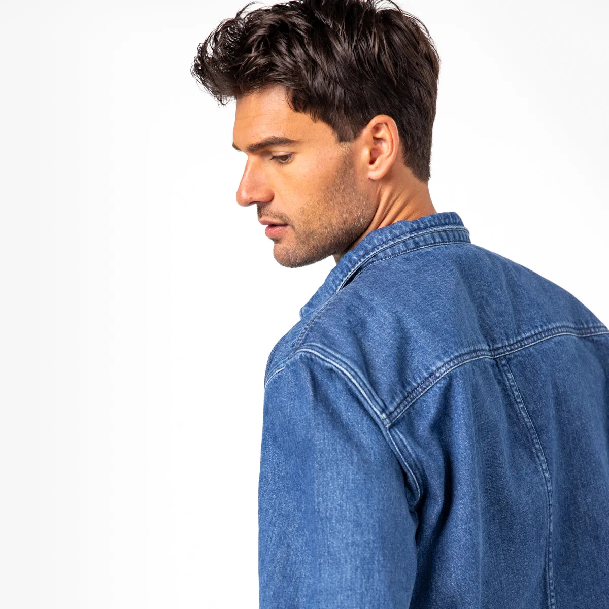 Surchemise en denim - Denim Stone sold by Billybelt product image thumbnail 4