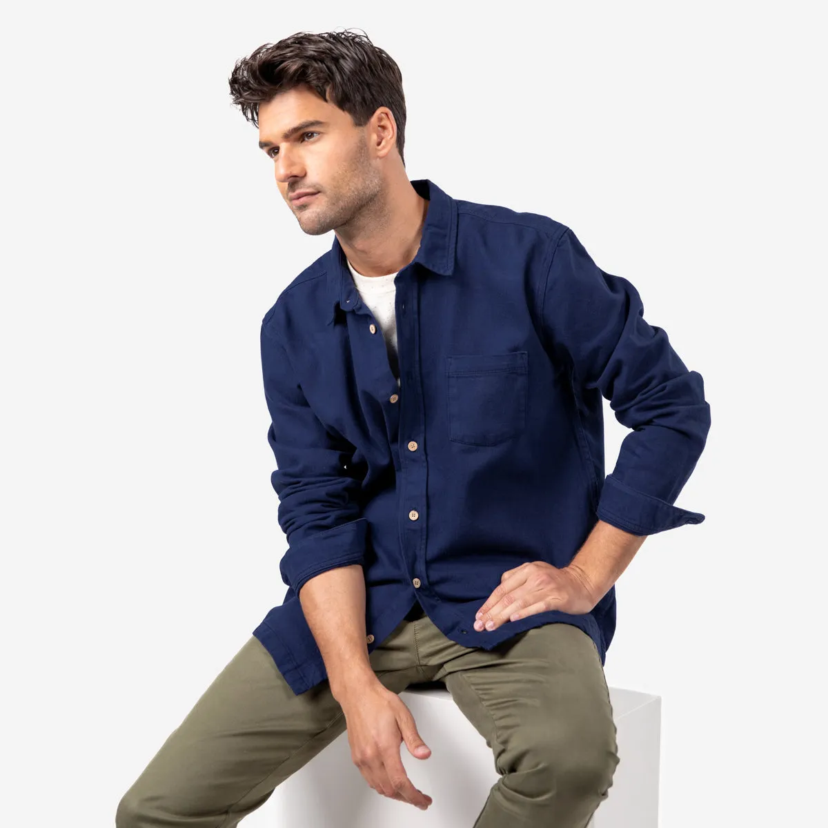 Surchemise en denim - Marine sold by Billybelt