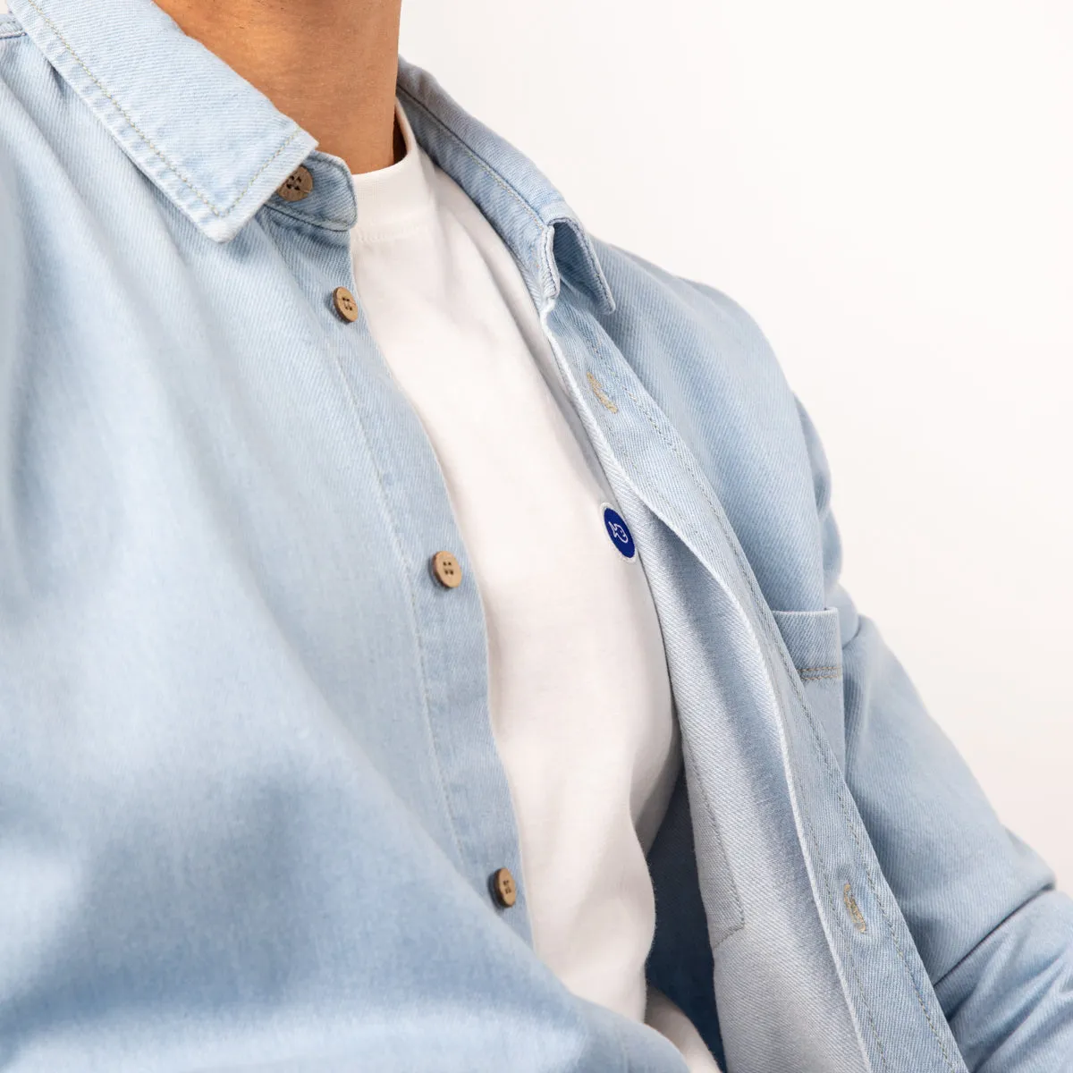 Surchemise en denim - Denim Bleach sold by Billybelt product image thumbnail 4