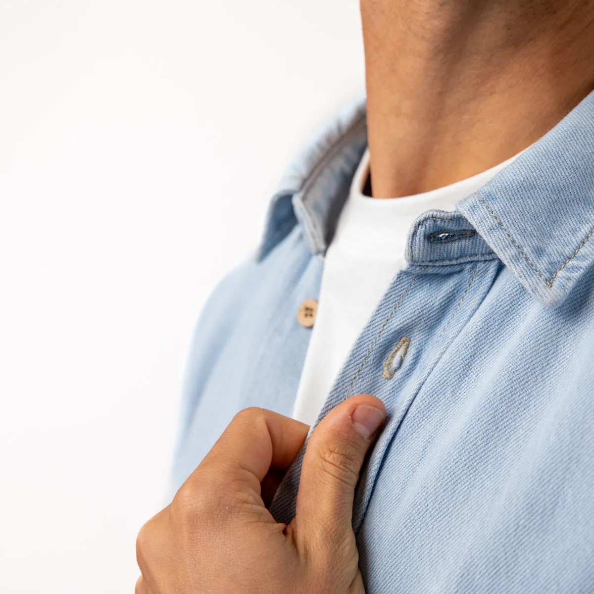 Surchemise en denim - Denim Bleach sold by Billybelt product image thumbnail 5