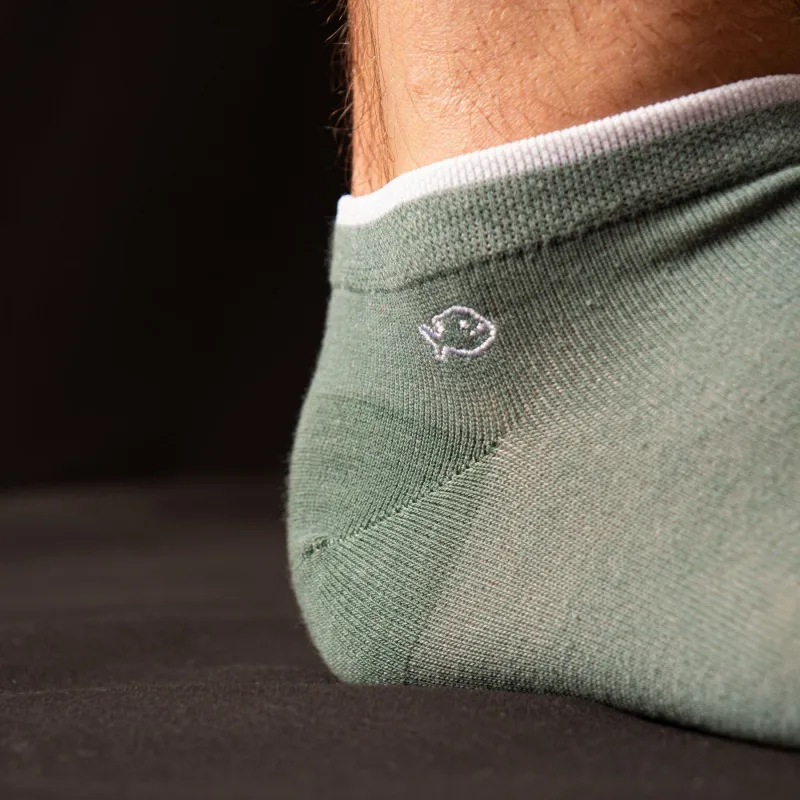 Socquettes en coton peigné Unies - Céladon sold by Billybelt