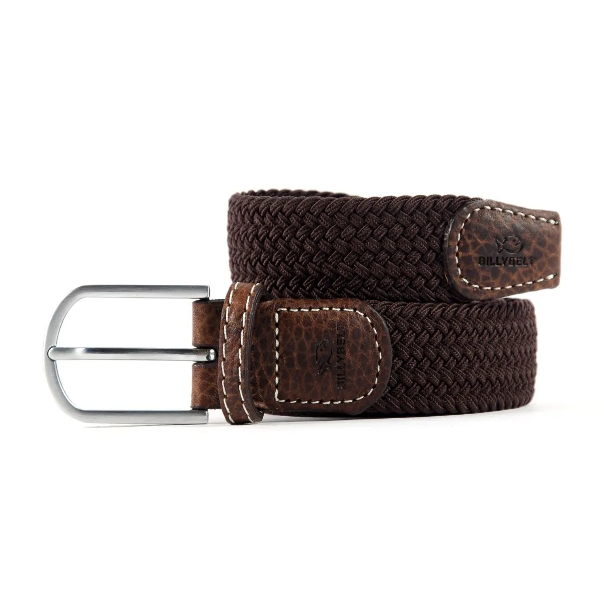 Ceinture tressée élastique Marron feuille sold by Billybelt product image thumbnail 2