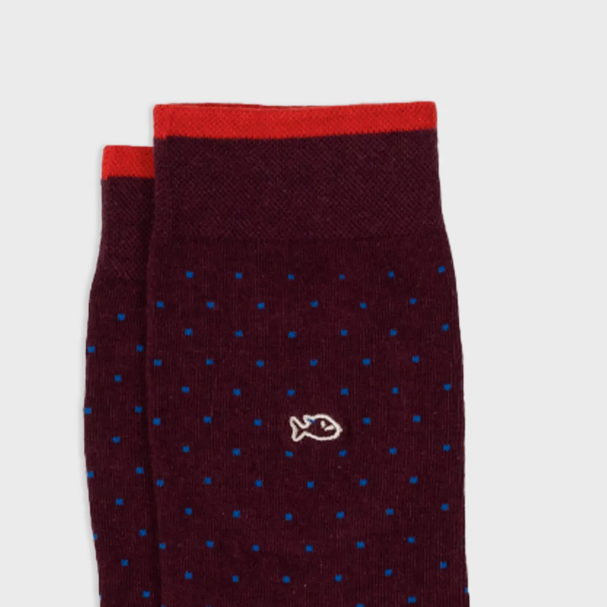 Chaussettes en coton peigné square - Lie de vin sold by Billybelt product image thumbnail 5