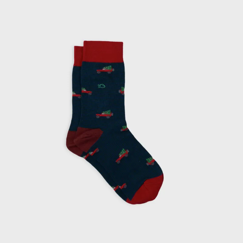 Chaussettes en coton peigné à motifs - Christmas Jeep sold by Billybelt