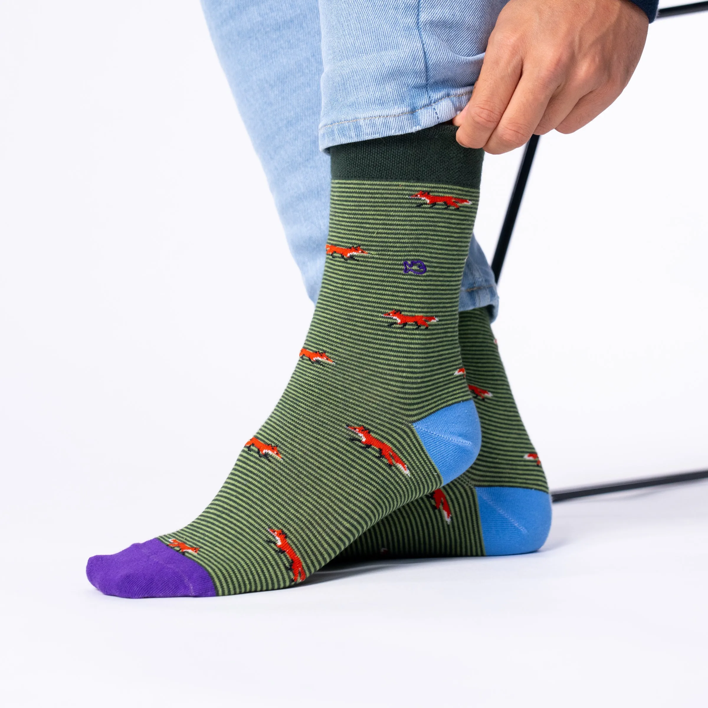 Chaussettes en coton peigné animaux - Renard sold by Billybelt product image thumbnail 4