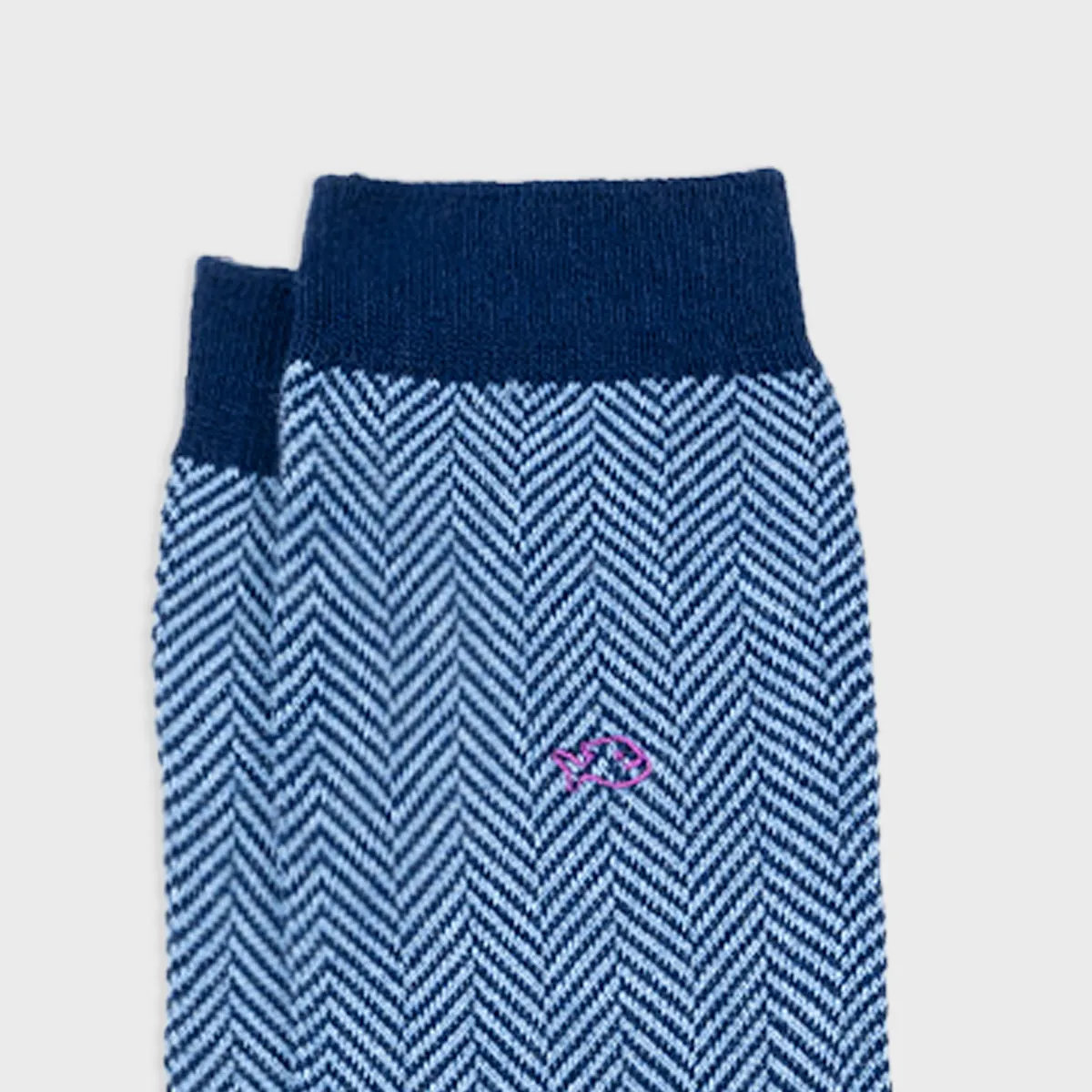 Chaussettes en coton peigné chevrons - Brume marine sold by Billybelt product image thumbnail 3