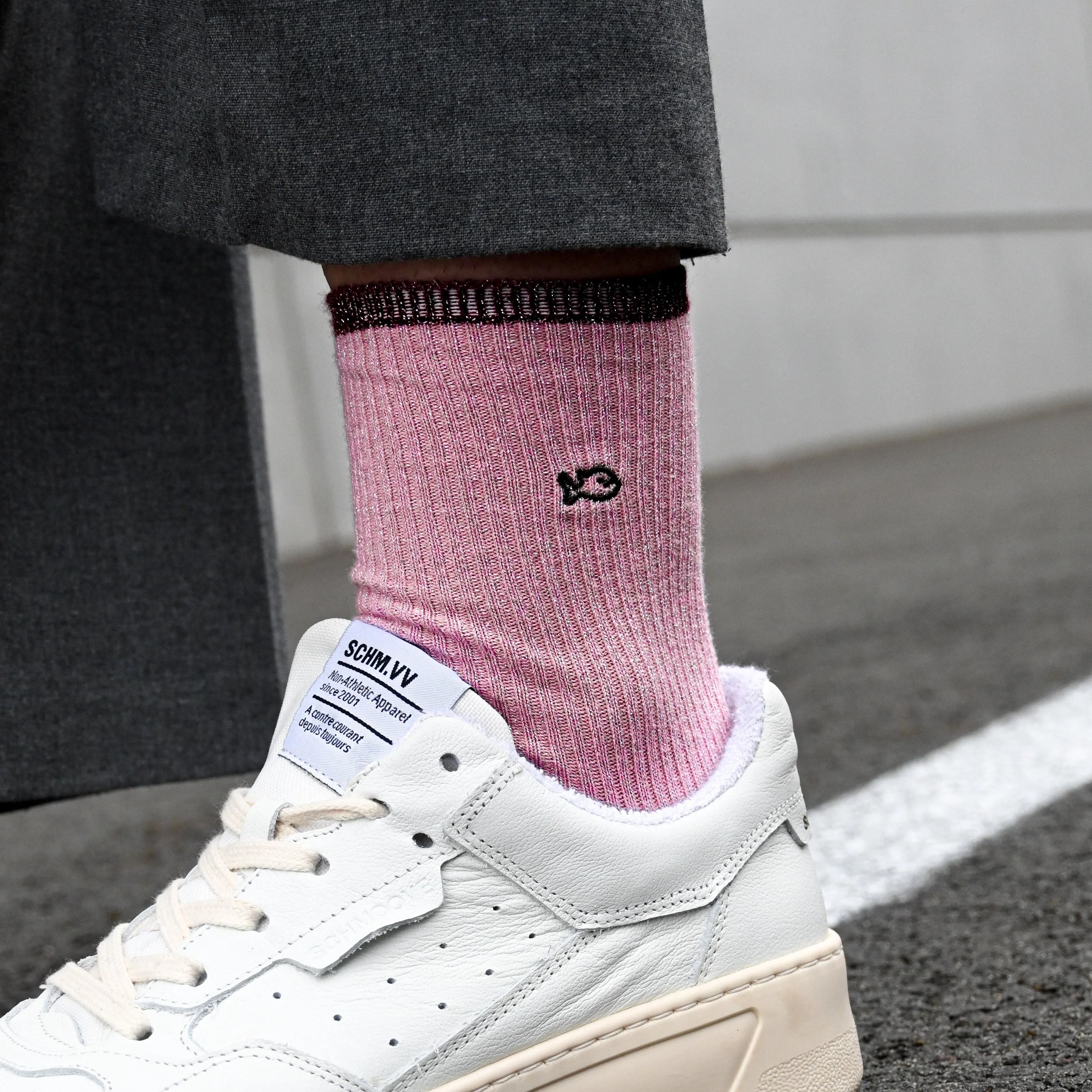 Chaussettes pailletées en coton peigné Vintage - Rose sold by Billybelt product image thumbnail 4