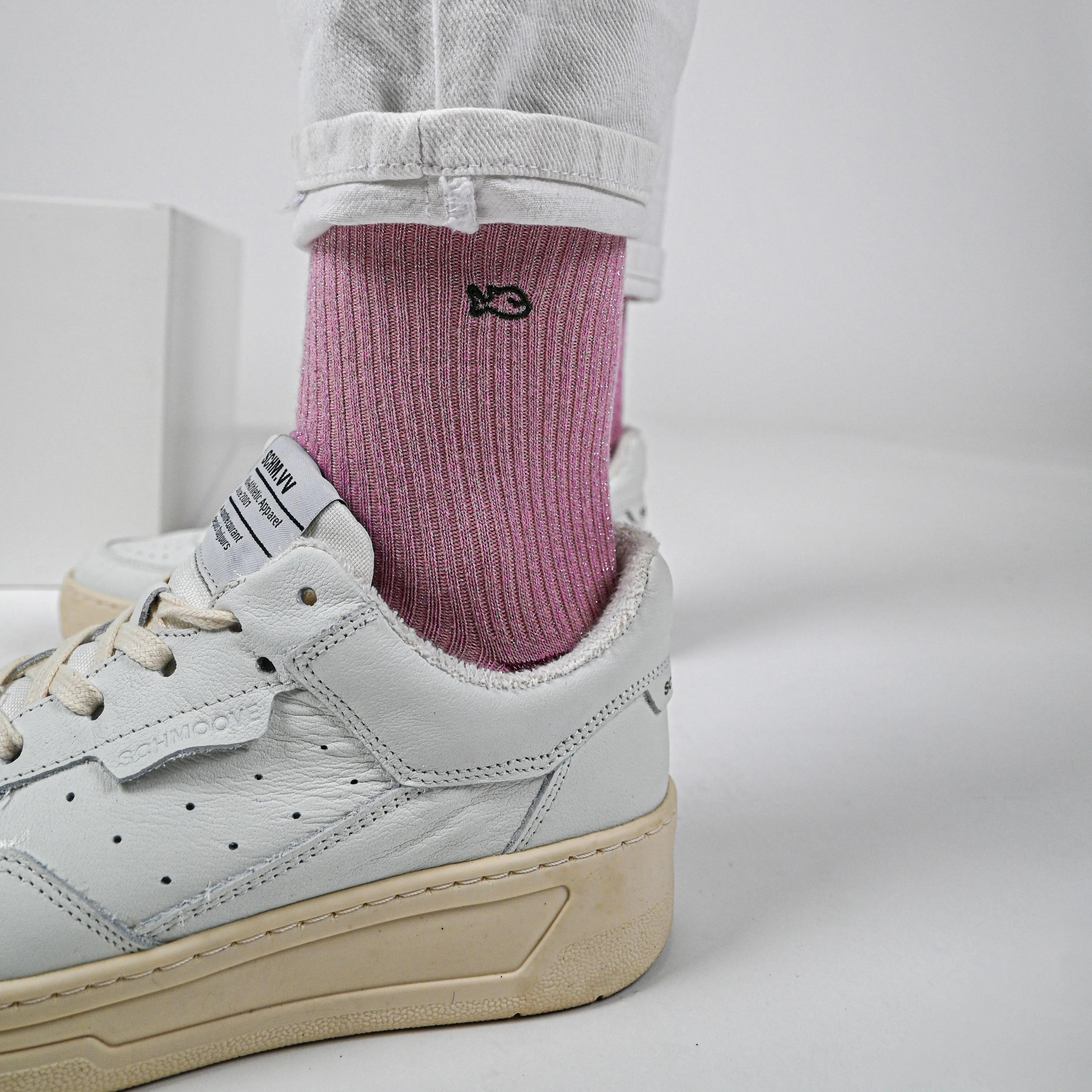 Chaussettes pailletées en coton peigné Vintage - Rose sold by Billybelt product image thumbnail 3