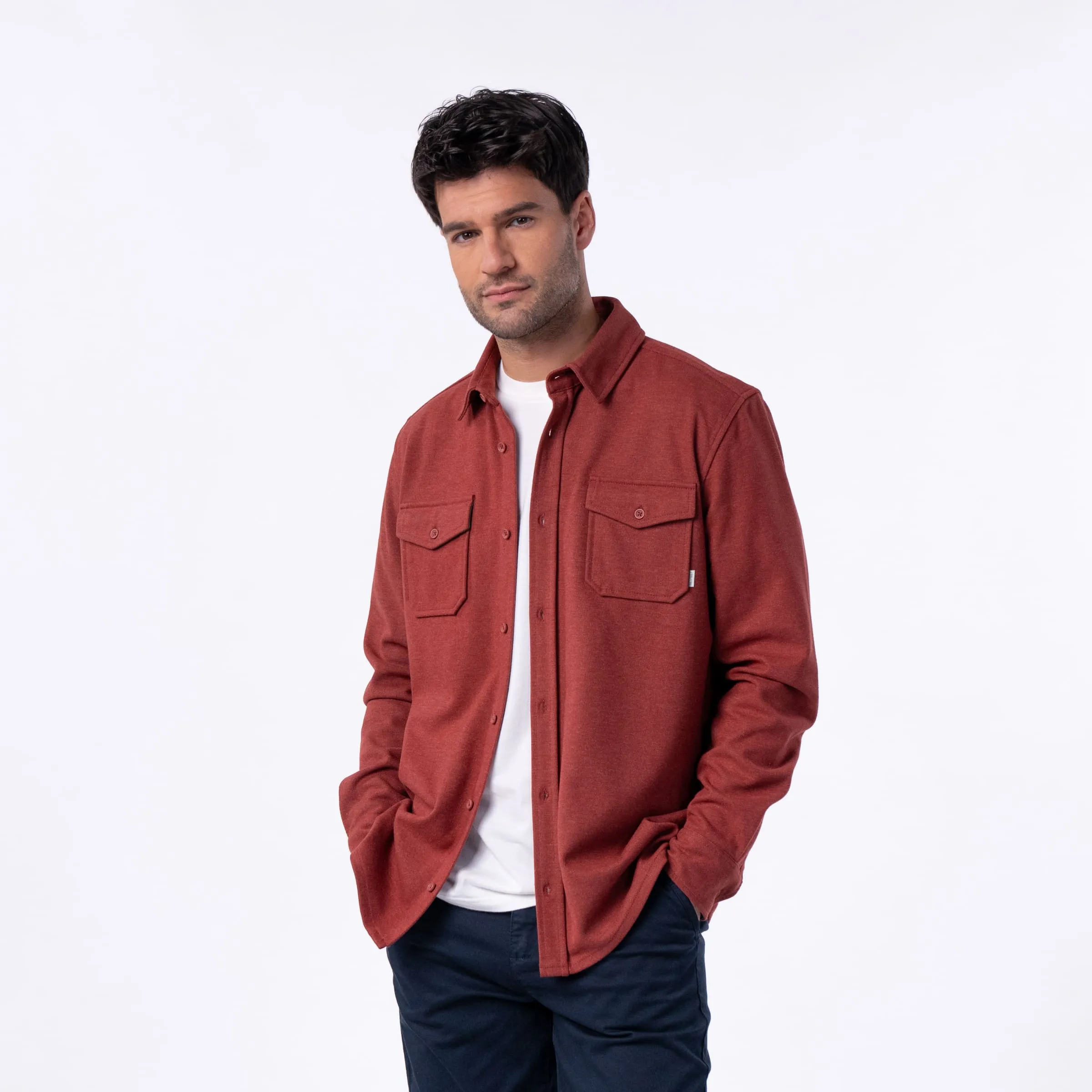 Surchemise en maille infroissable - Bordeaux sold by Billybelt product image thumbnail 2