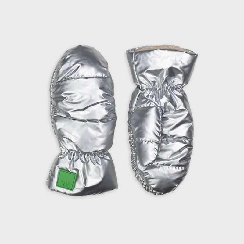 Moufles métalliques en polaire - Argent sold by Billybelt