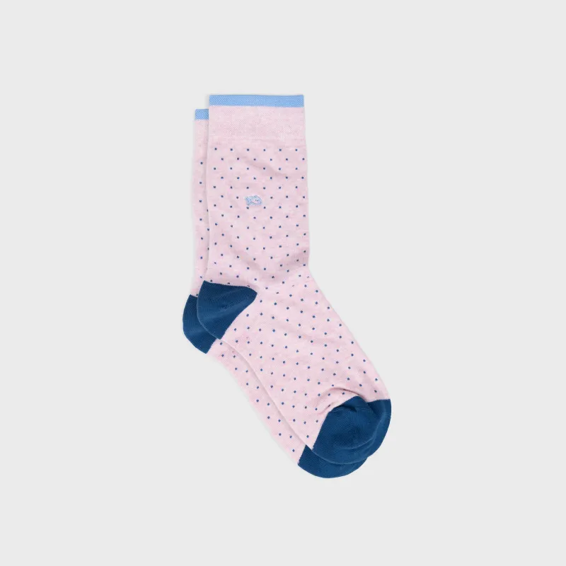 Chaussettes en coton peigné square - Rose sold by Billybelt