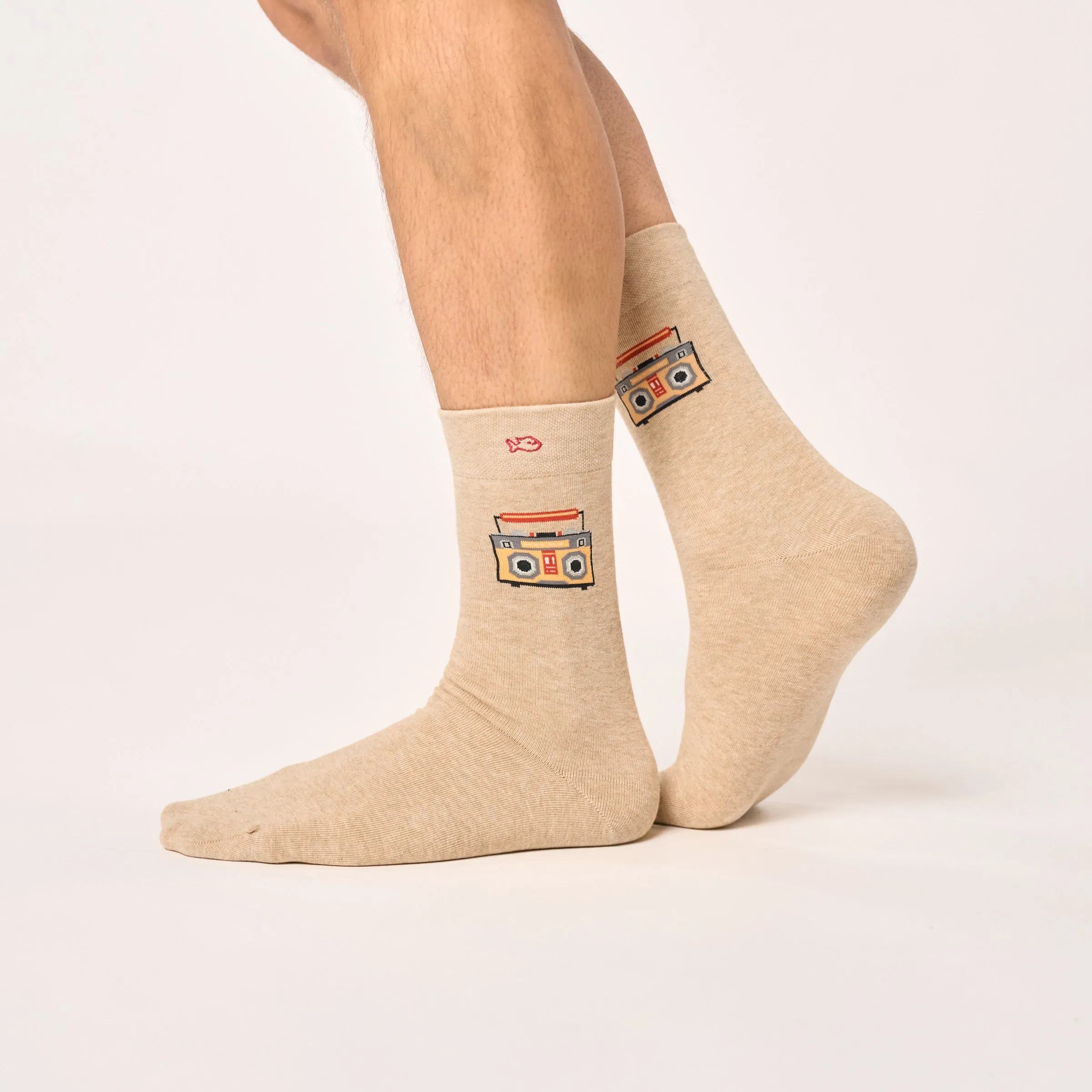 Chaussettes en coton peigné A motifs - Boombox sold by Billybelt product image thumbnail 2