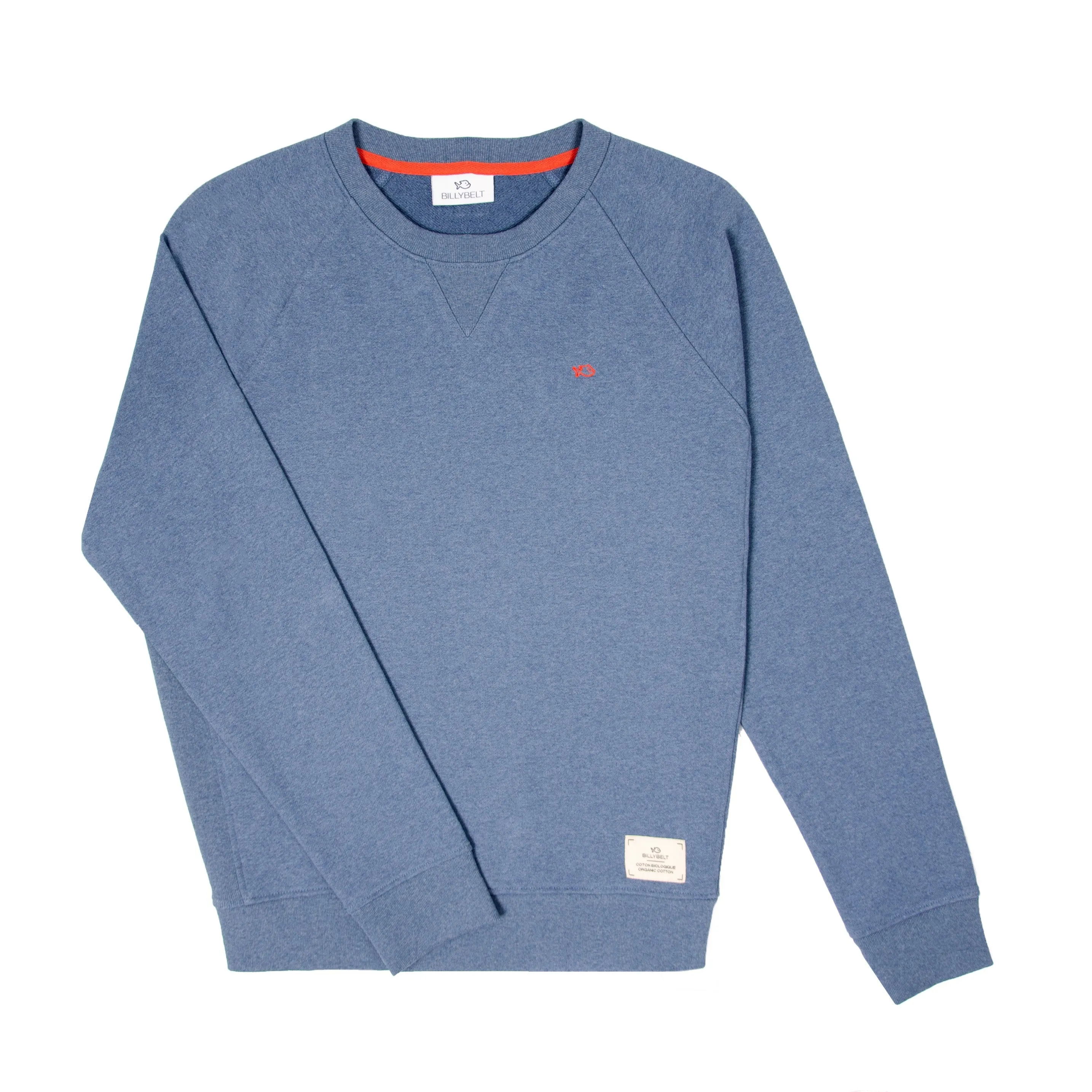 Sweatshirt 100% coton biologique Casual - Bleu chiné sold by Billybelt product image thumbnail 2