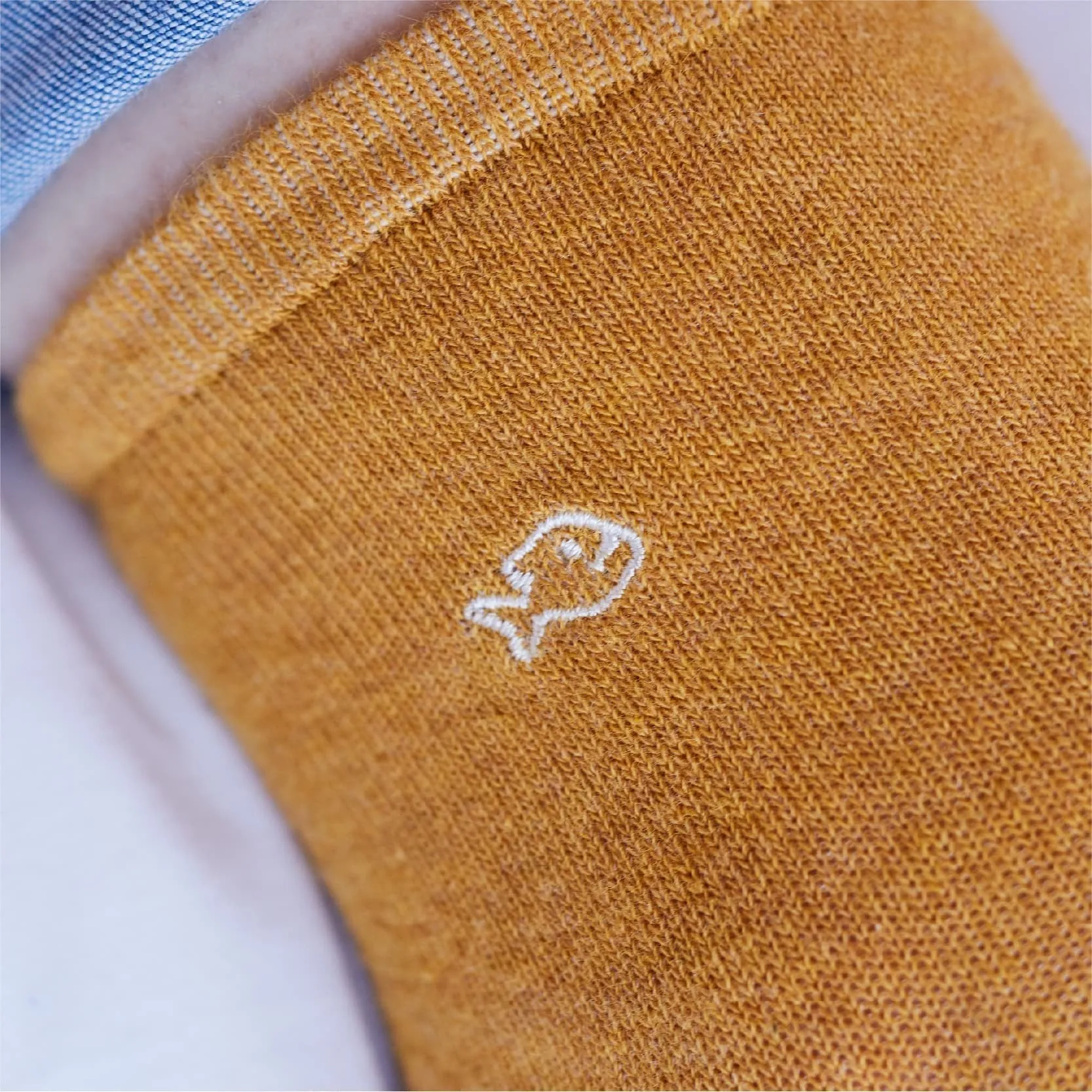 Chaussettes en coton peigné Unies - Moutarde sold by Billybelt product image thumbnail 3