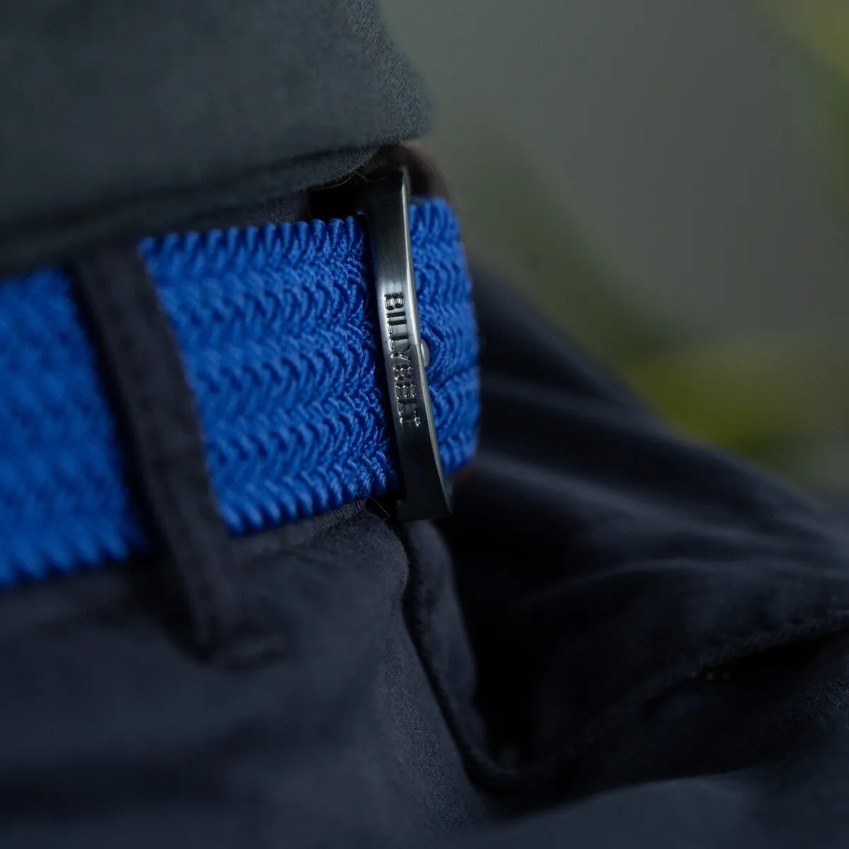 Ceinture tressée élastique Bleu électrique sold by Billybelt product image thumbnail 4