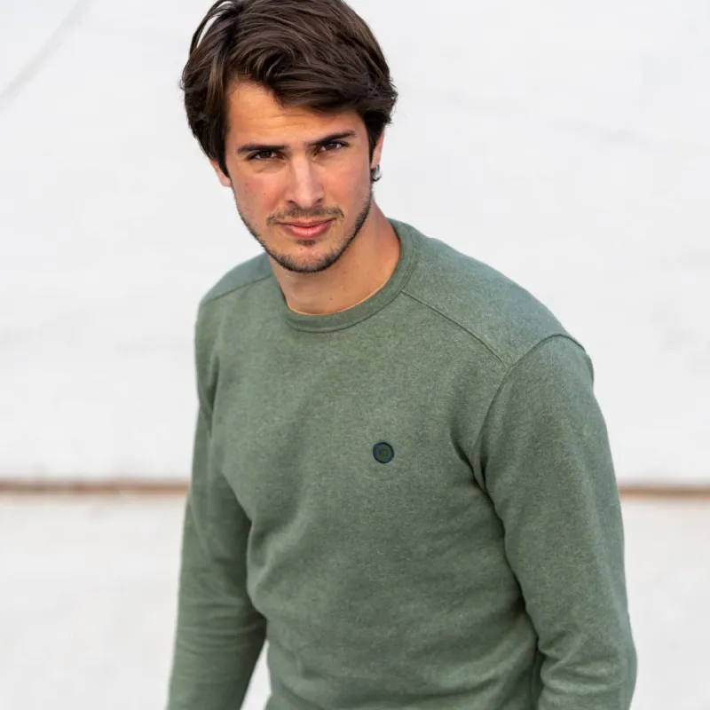 Sweatshirt en 100% coton biologique Backpacker - Kaki chiné sold by Billybelt
