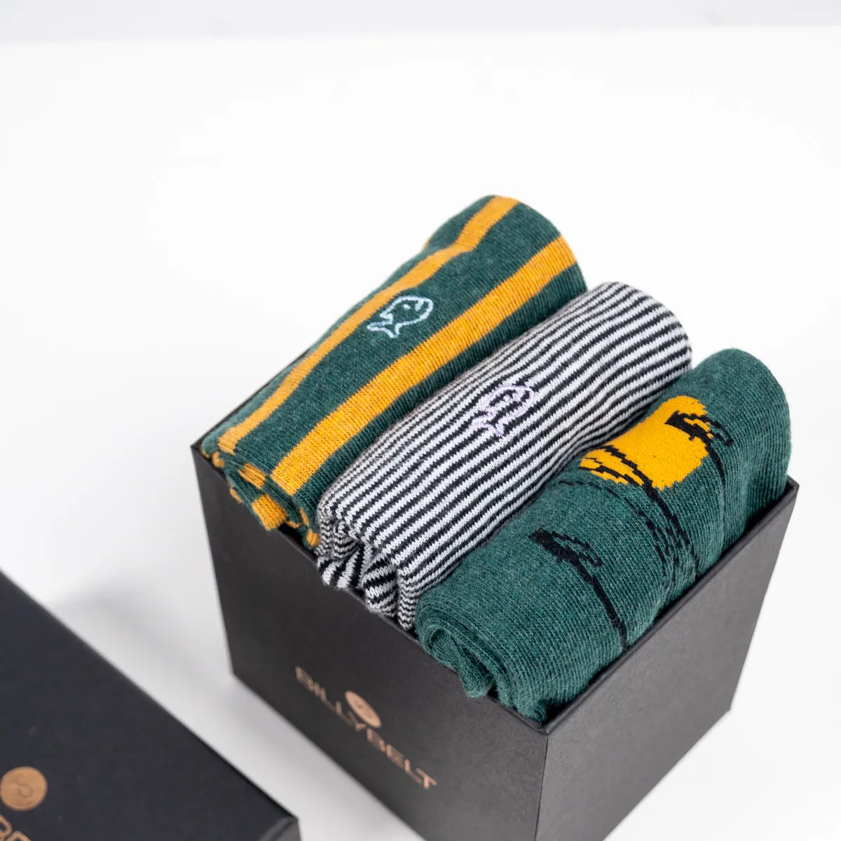 Coffret 3 chaussettes rayées et fantaisie sold by Billybelt