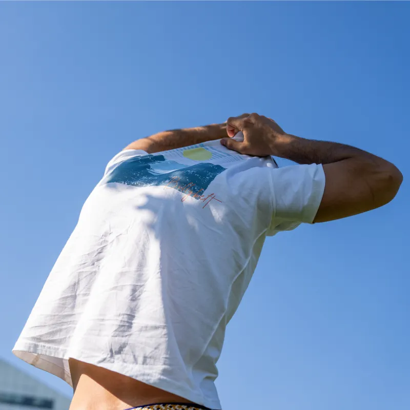 T-shirt en 100% coton bio vintage - Blanc sold by Billybelt