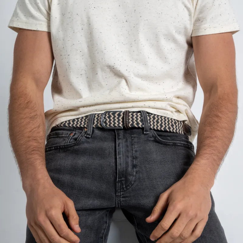 Ceinture tressée élastique multicolore - Panama sold by Billybelt