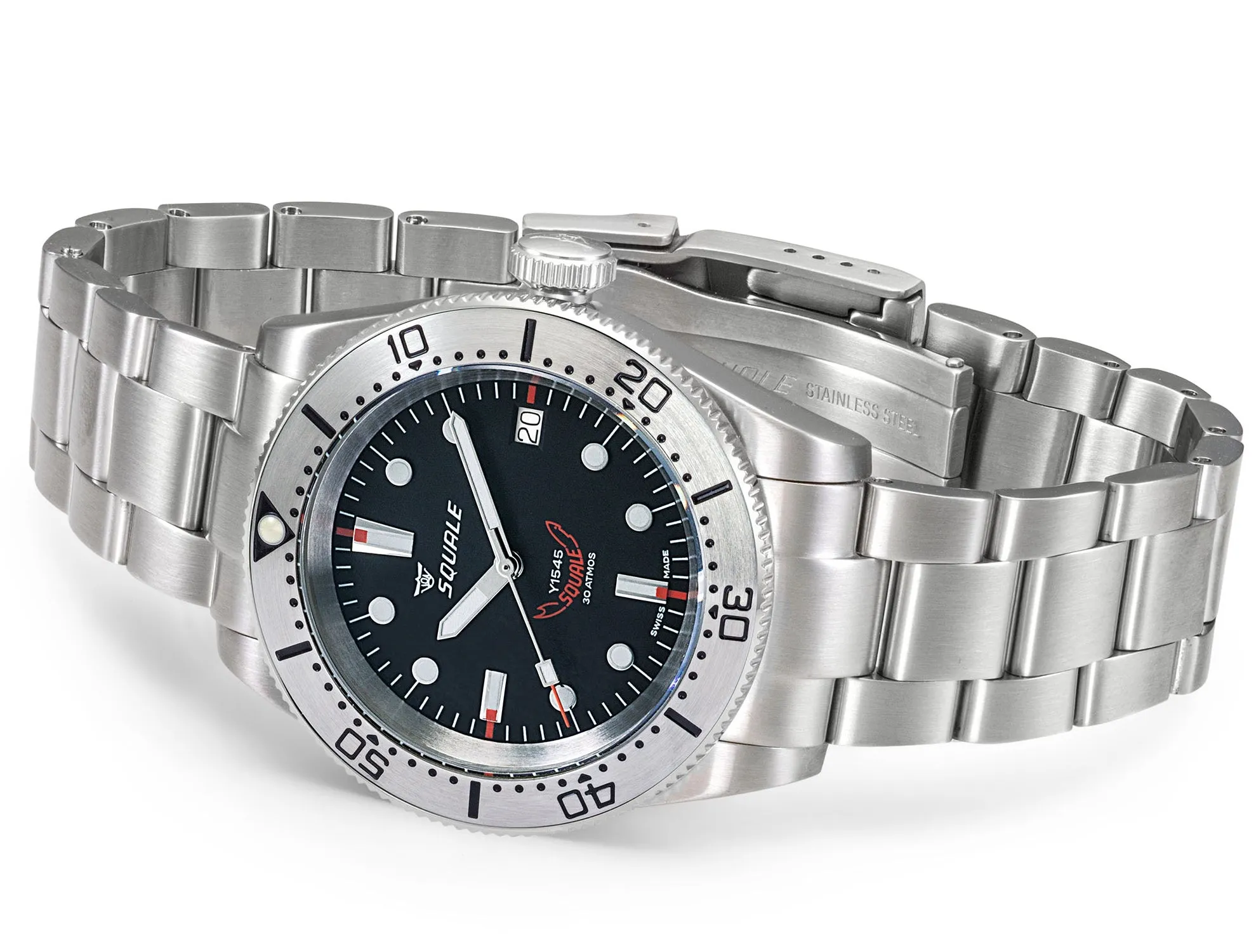 Squale 1545 Steel Black Bracelet Watch sold by Jura Watches product image thumbnail 4