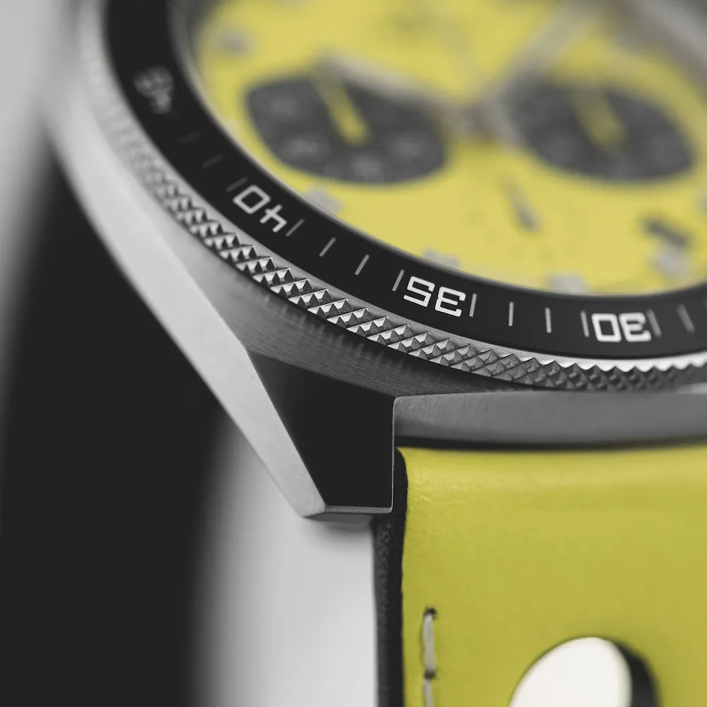 Junghans Watch 1972 Chronoscope FIS Lemon Quartz Limited Edition sold by Jura Watches product image thumbnail 3