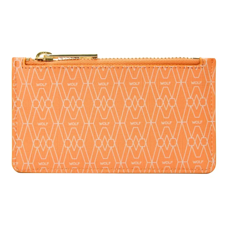 Wolf Signature Vegan Collection Orange Range Zip Case sold by Jura Watches