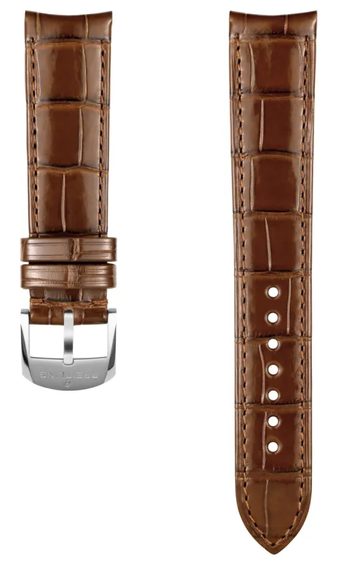 Breitling Strap Aligator Shiny 20-18 Gold sold by Jura Watches
