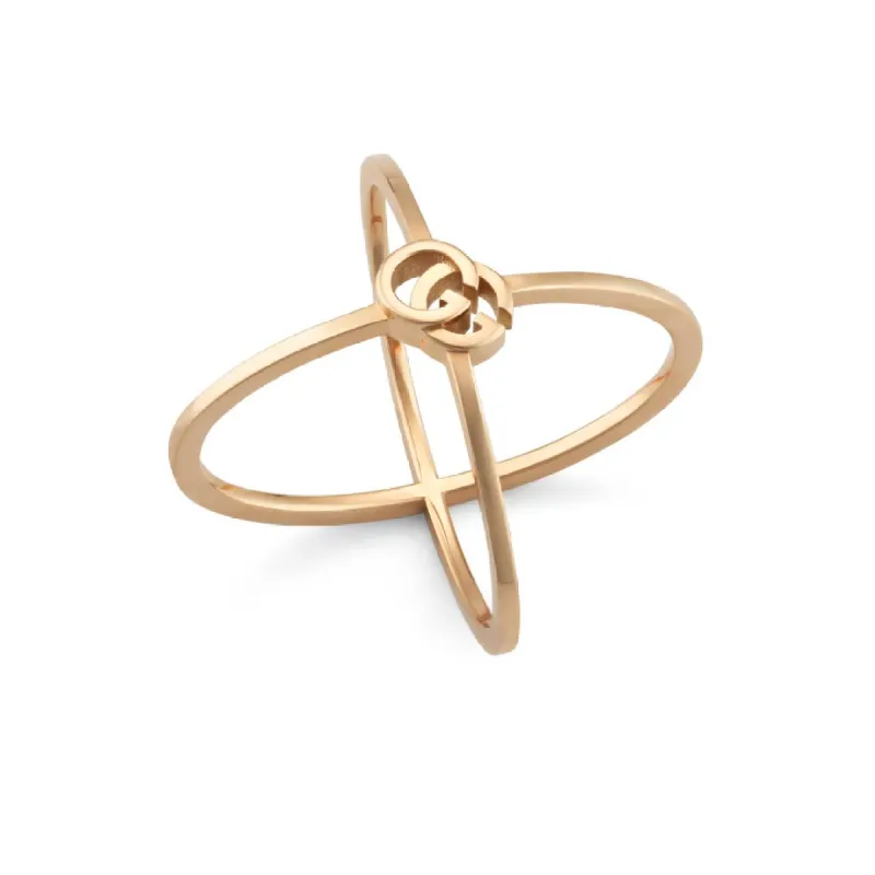 Gucci GG Running 18ct Rose Gold Ring D sold by Jura Watches