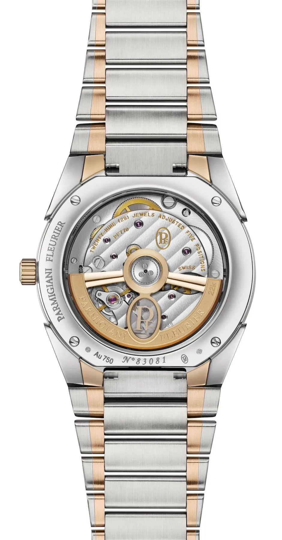 Parmigiani Fleurier Tonda PF Steel Rose Gold Sand Grey Watch sold by Jura Watches product image thumbnail 3