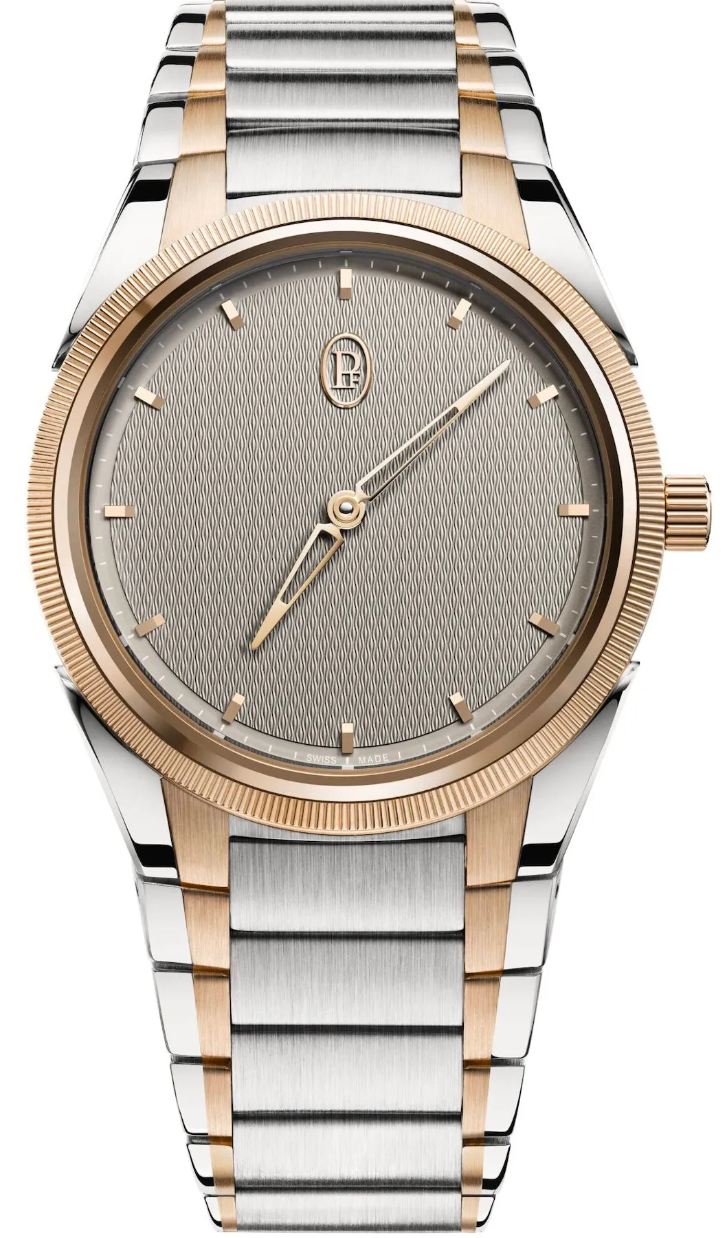 Parmigiani Fleurier Tonda PF Steel Rose Gold Sand Grey Watch sold by Jura Watches