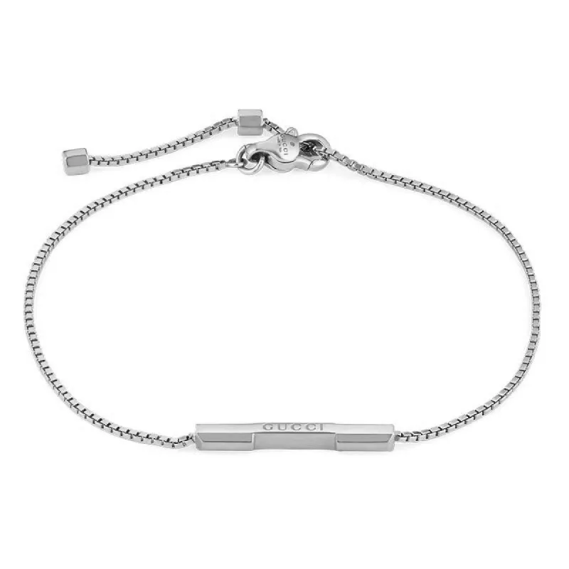 Gucci Link to Love 18ct White Gold Diamond Chain Bracelet D sold by Jura Watches