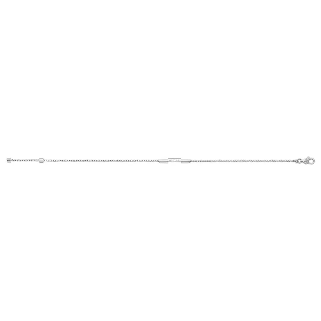 Gucci Link to Love 18ct White Gold Diamond Chain Bracelet D sold by Jura Watches product image thumbnail 3