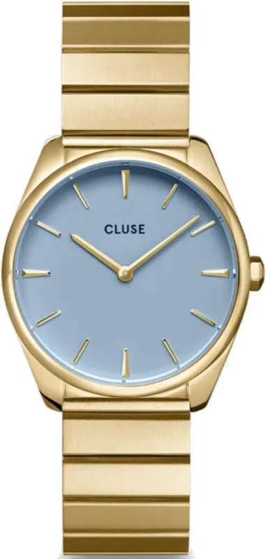 Cluse Feroce Petite Blue Gold sold by Jura Watches