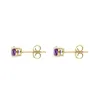 18ct Yellow Gold 18ct Amethyst Round Stud Earrings sold by Jura Watches