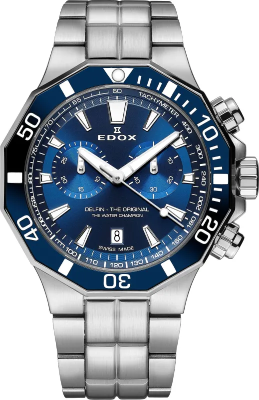 Edox Delfin Bracelet Mens Watch sold by Jura Watches