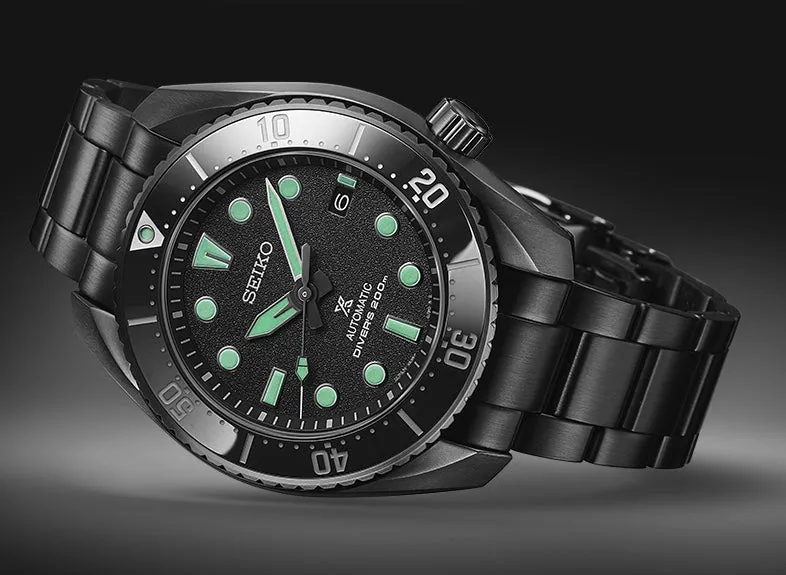 Seiko Prospex Black Series Night Vision Sumo Diver Limited Edition sold by Jura Watches product image thumbnail 4