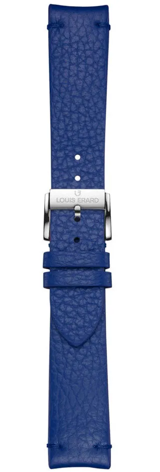 Louis Erard Strap Leather Blue Grained XS 20/18mm sold by Jura Watches