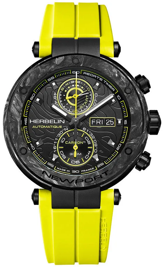 Herbelin Watch Newport Carbon Titanium Chrono Limited Edition sold by Jura Watches