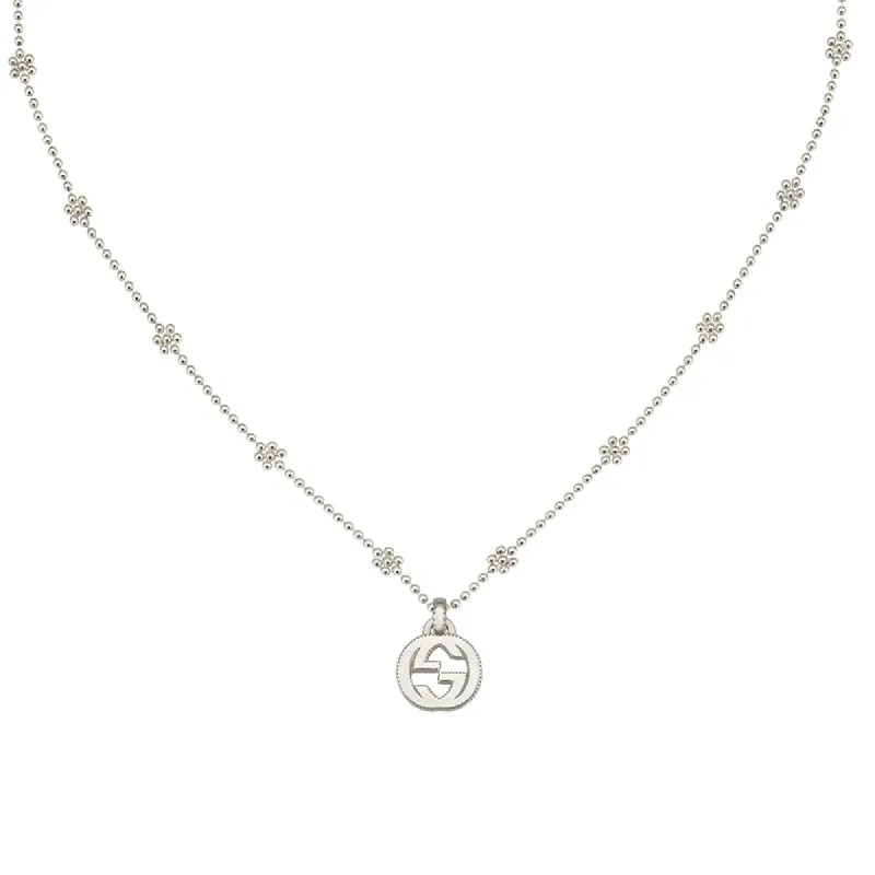 Gucci Interlocking Sterling Silver Pendant Necklace sold by Jura Watches