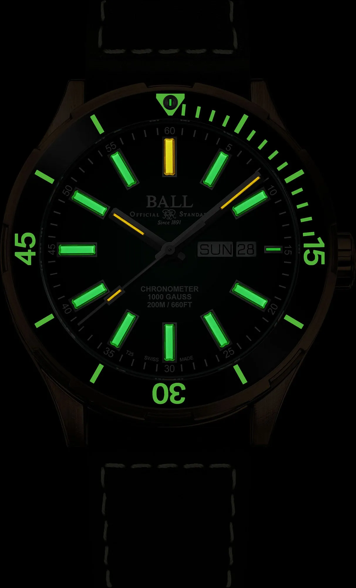 Ball Watch Company Roadmaster Marvelight Bronze Limited Edition sold by Jura Watches product image thumbnail 2